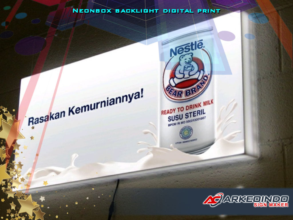 Neonbox backlight digital print